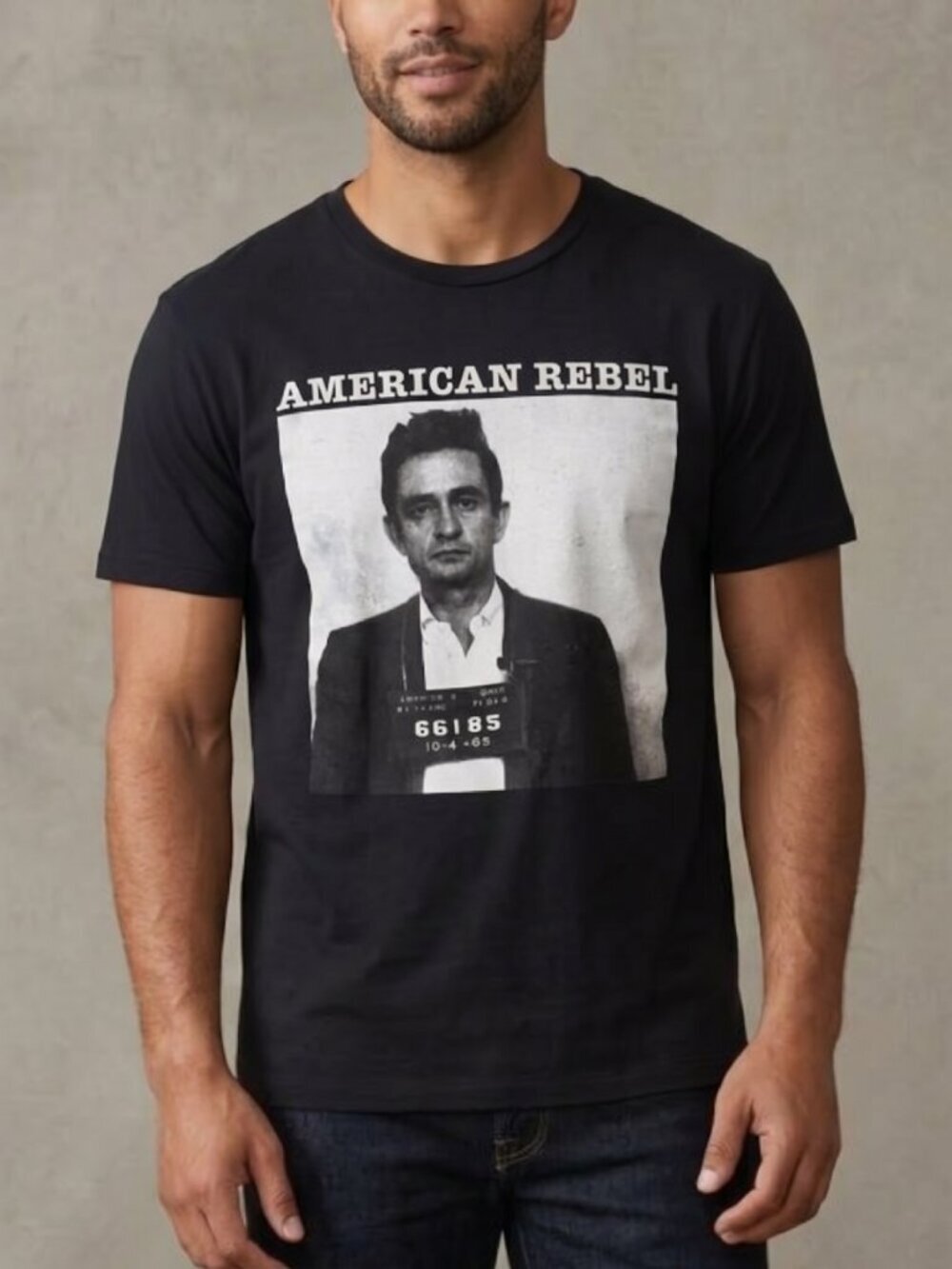 JOHNNY CASH  Mens prison band  tee (xl)